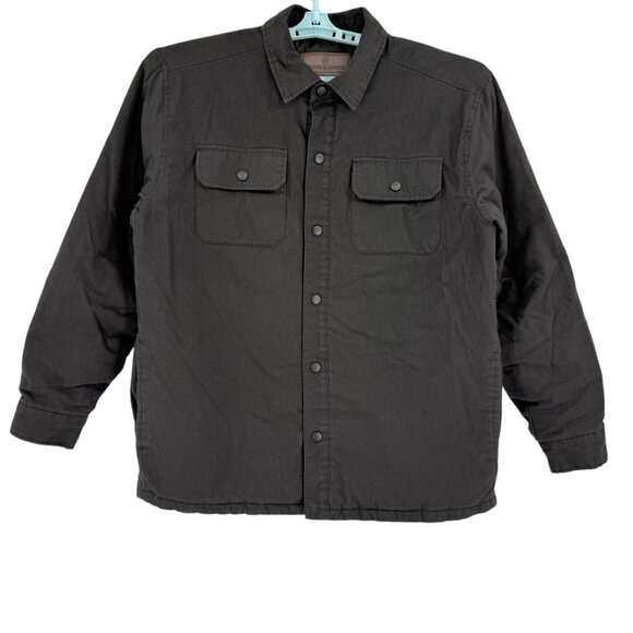 Rugged Elements Men's Outerwear Lined Black Jacket Size Large Flap Pockets - Picture 1 of 8